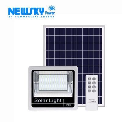 Outdoor IP66 Remote Control 30W Solar Garden Flood Light 4 Work Modes with Motion Sensor