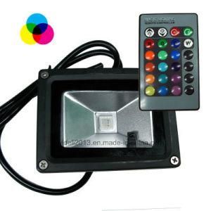 10W RGB LED Flood Light with Remote Controller