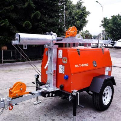 Kubota Yanmar Perkins Mobile Tower Light with Trailer and Metal Halide