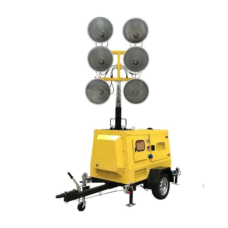 Diesel Generator LED Flood Tower Light Portable Mobile Light Tower