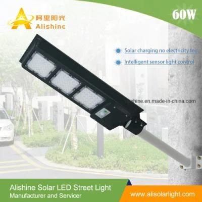 160lm/W Solar Power LED Street Light Fixture 20W AC Compatible