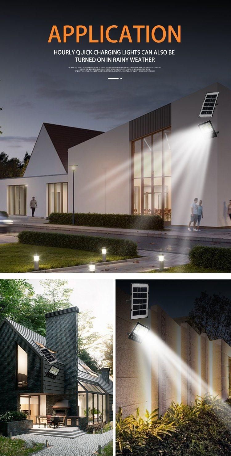 Outdoor Waterproof 400W 500W Housing 10W Solar Flood Lamp with Volt Bulb Flood Light