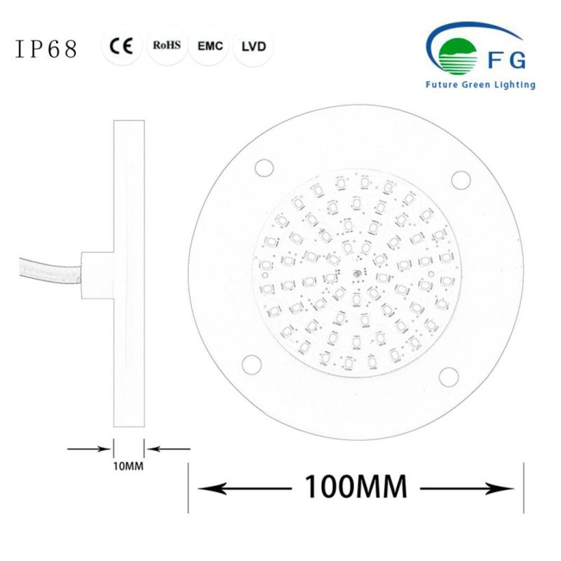 Latest Round/Square Soft Resin Filled Flexible LED Underwater Swimming Pool Light