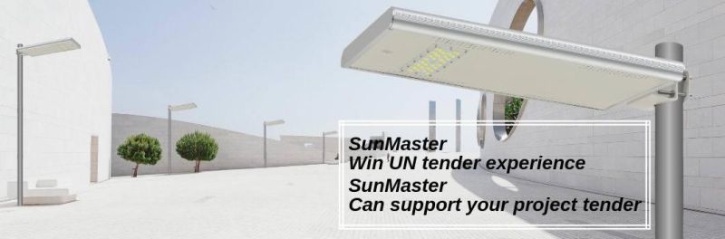 4000 Lumens Intelligent Integrated Road LED All in One Solar Street Light with Solar Panel