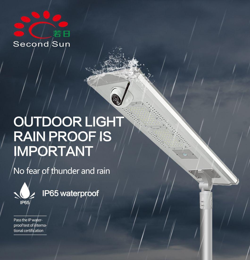 Road Safety Light 60W 80W 100W Solar LED Street Light with Camera Outdoor