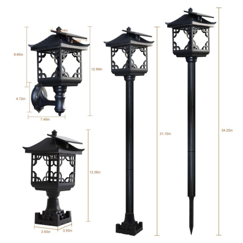 8LED Solar Wall Light Solar Outdoor Light Solar Post Wall Light