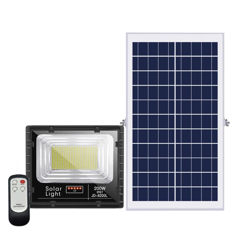 Jd Model High Brightness IP65 Warranty 2 Year LED Solar Flood Light