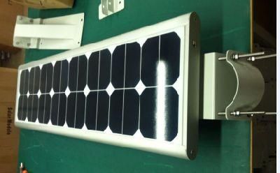 20W LED Street Lighting Integrated with Sunpower Solar Panel and Lithium Battery