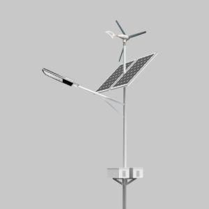 Manufacturer China 60 Watt LED Wind Solar Street Light with Pole