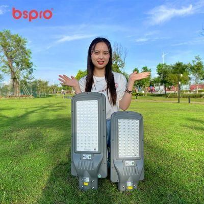 Bspro Wholesale Integrated All in One Outdoor 100W 200W 400W IP65 Remote Control LED Solar Street Light