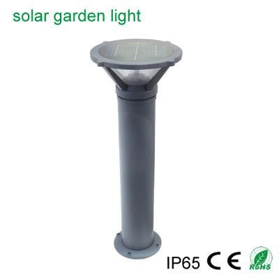 High Lumen Outdoor Bollard Solar Power System LED Garden Light with Warm+White LED Lighting