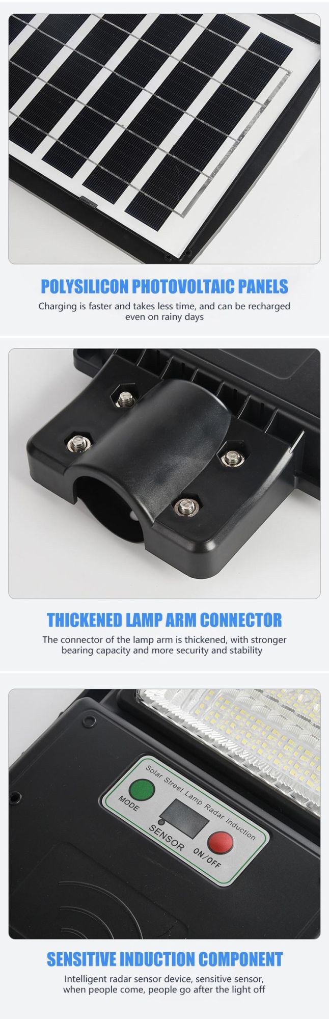 Integrated Solar LED Street Light with Remote Control