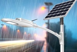 New Design DC12V 24V 30W 40W 50W OEM ODM All in Two Lithium Battery Pack Solar LED Street Light