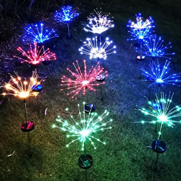 Outdoor with 2 Lighting Modes Flowerbed Solar Garden Lights