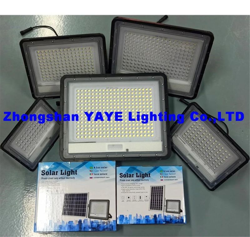 Yaye 2021 Hot Sell Aluminum Shell Solar LED Light Outdoor 300W Solar Power Street Light with Control Modes: Light + Timing + Rador Control / Motion Sensor