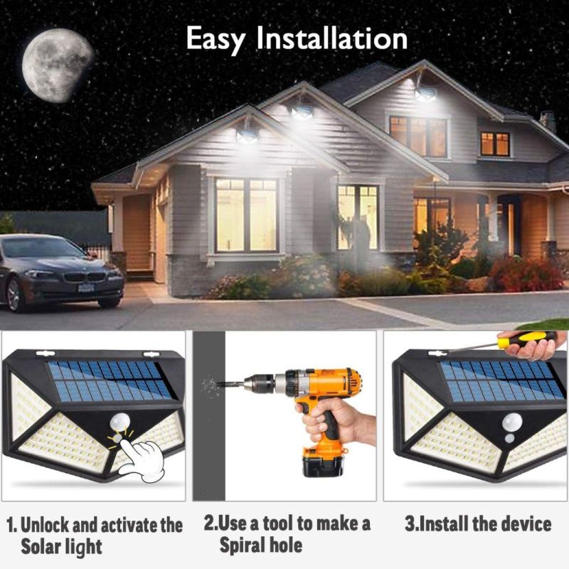 114 LED Solar Induction Wall Lamp