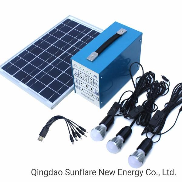 30W DC Fan Solar Home Lighting system Light