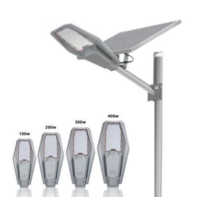 Manufacturer100W/200W/300W/400wsolar LED Road Wall Garden Street Light with Radar Sensor/Remote Controller/1000PCS Stock Solar Lamp