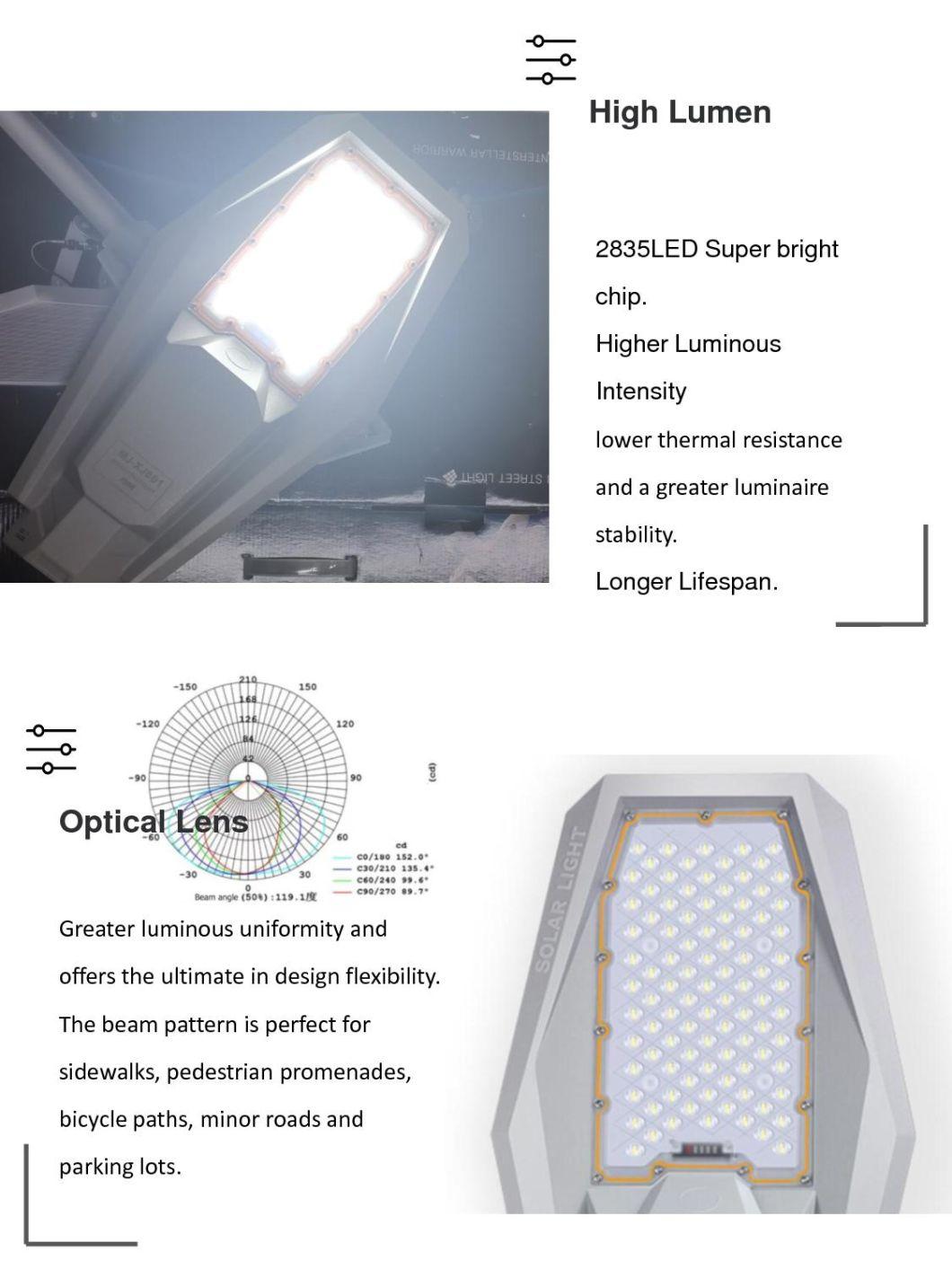High Lumen Aluminum Outdoor Waterproof IP65 100W 200W 300W 400W All in One Solar LED Street Light