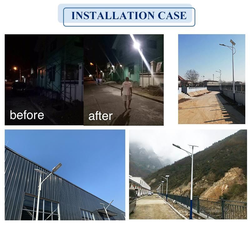 LED Solar Street Light-30W Easy for Installation with LiFePO4 Battery and 5V/65W Solar Panel