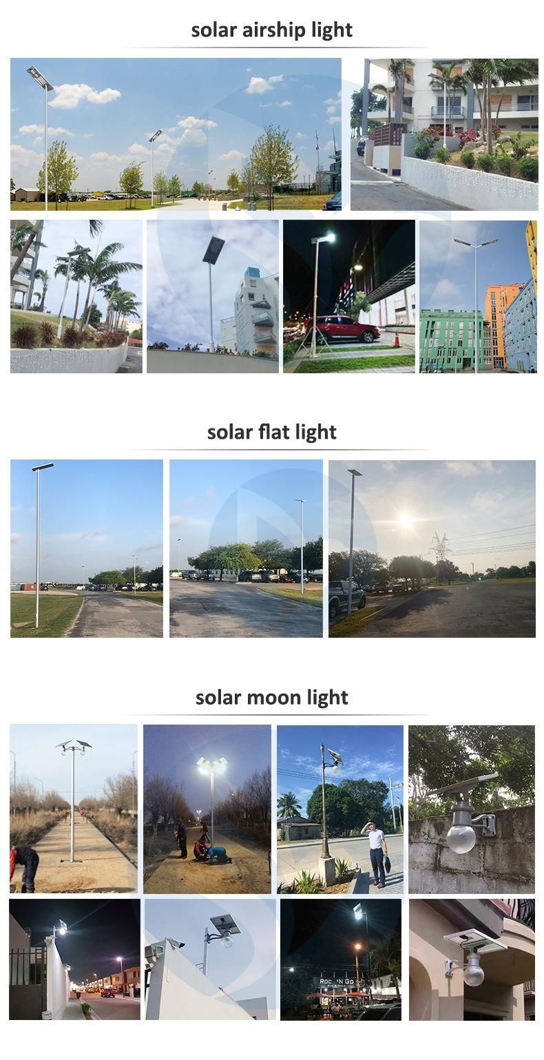 1800-2100lm All in One Solar LED Street Lights Garden Lamp Outdoor Lighting with Solar Panel