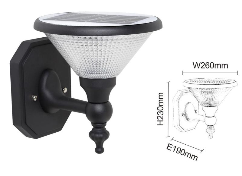 IP65 3W Best Bright Cheap Solar Security Wall Light