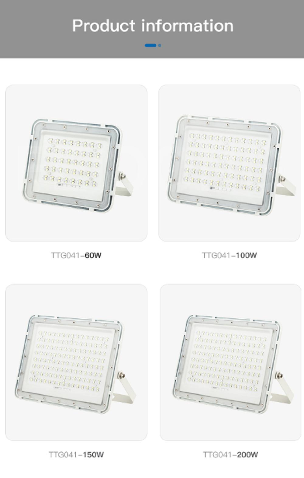 High Quality High Power Aluminum Outdoor Waterproof IP66 300watt LED Solar Flood Light