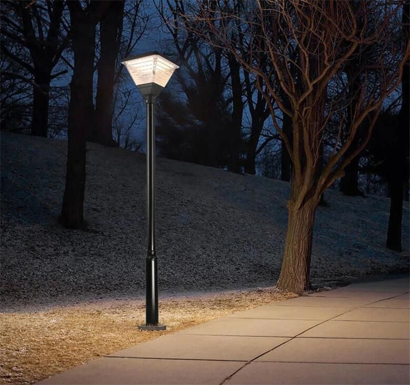 Stand Alone All in One Outdoor Front Courtyard Solar Driveway Pole Lights