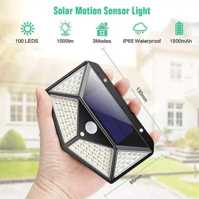 Boundary Tube 600W LED Motion Sensor Brick Solar Wall Light