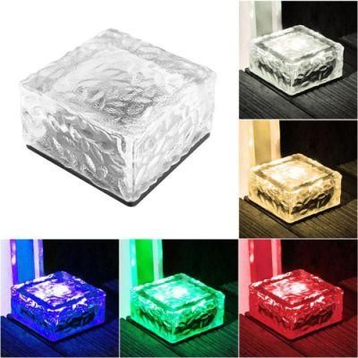Waterproof Outdoor Solar Ground Lights for Stairs Step Ice Brick Deck Lamp Wyz19673