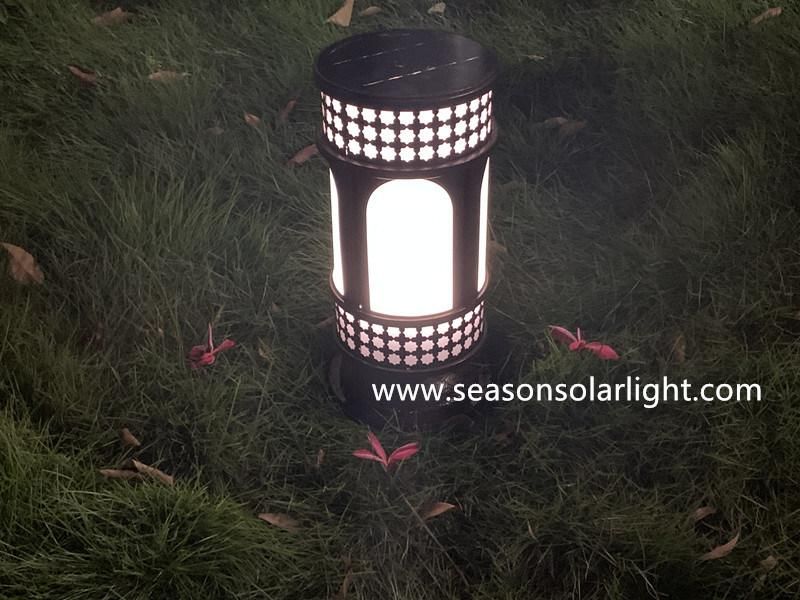 New Energy Round Style LED Lighting Lamp Outdoor Solar Garden Light for Gating Lighting