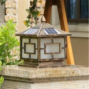 Outdoor Garden Solar Pillar Light for LED Decorative Lamp