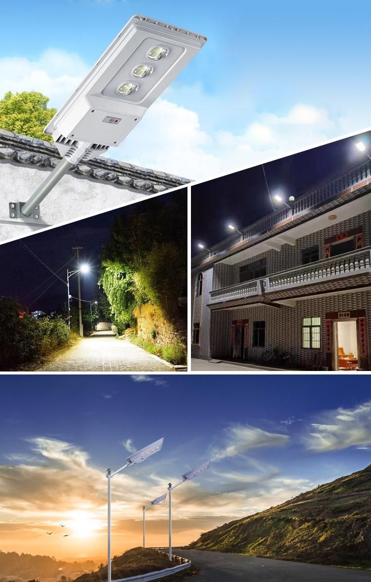 Bspro Factory Hot Sell Radar Pole Lamp High Power LED Outdoor Lights Solar Street Light