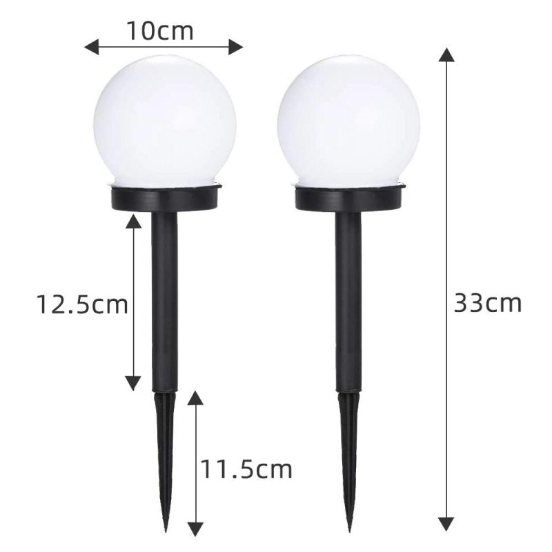 2PCS LED Solar Garden Ball Light