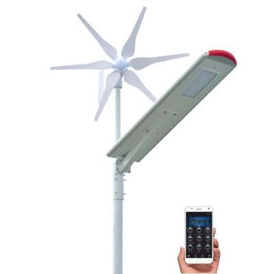 Hybrid Power System Outdoor Street Light with PV Panel and Wind Turbine