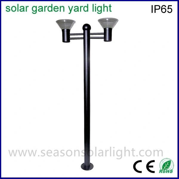 Outdoor 2.2m Alu. Lighting Fixture Garden Yard Decoration Light Solar Lighting with LED Sensor Light