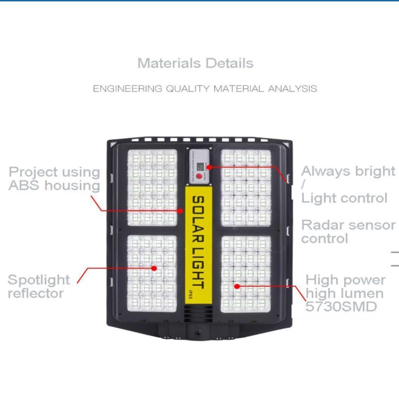 Solar Street Lamp New Design High Power Multiple Heads 80W 150W