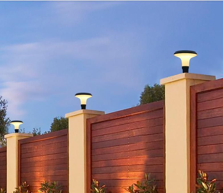 LED Garden Lighting Solar Lighting Coarse Grained Horn Outdoor Pillar Light