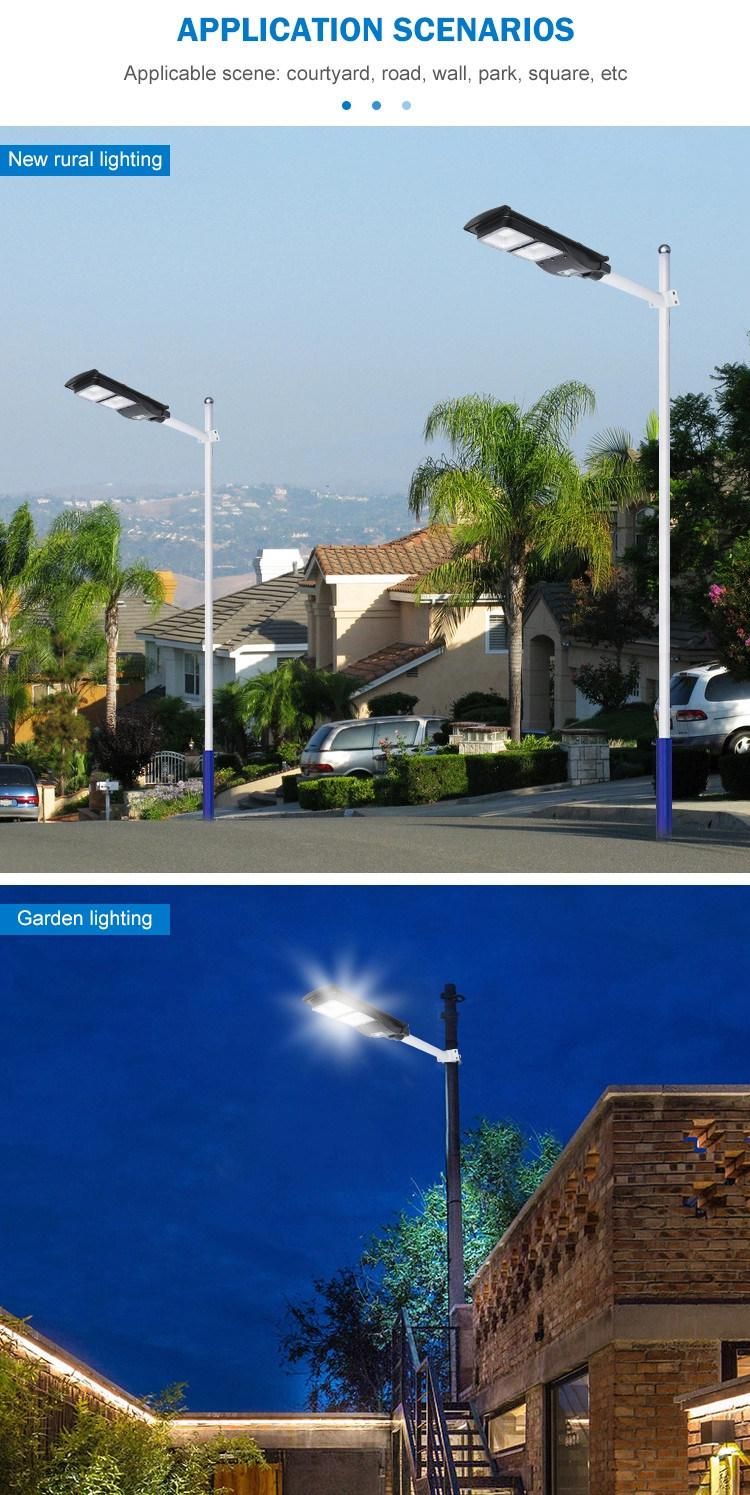 30 60 90 120W IP65 Waterproof Outdoor Integrated All in One Solar LED Street Light