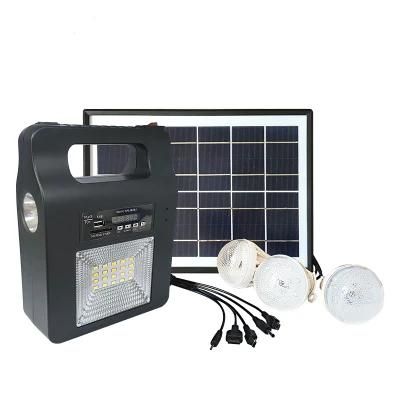 Hot Selling Solar Lights with Radio Solar Indoors Lighting Lights System with Radio FM Lighting Function