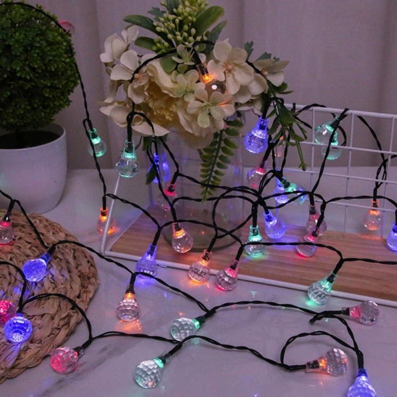 Waterproof Decorative String Lights 2.5m 20 LED Pumpkin Crystal Ball Lights String Party Decoration Wyz19728