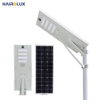 Hairolux Outdoor Solar Powered Aluminum Lamp Streetlight Integrated All in One Solar LED Street Light