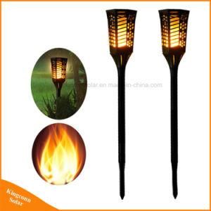 Outdoor Garden Dusk to Dawn LED Solar Flickering Wall Lawn Light