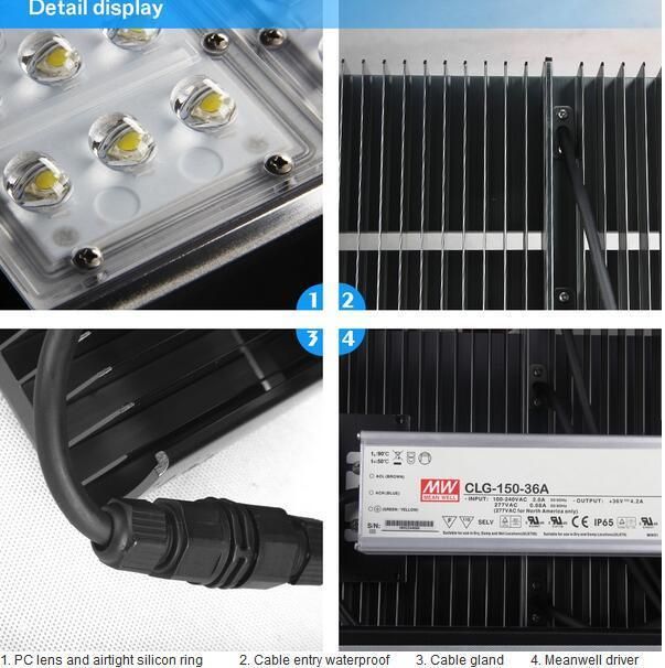 High Quality IP65 Waterproof 150W 200W 300W 400W Tennis Court Floodlight for Sport Arena Square Lighting