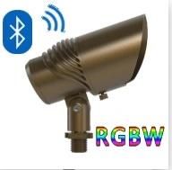 RGBW Brass Outdoor Adjustable Beam Angle and Power LED Uplight for Landscape Garden Lighting