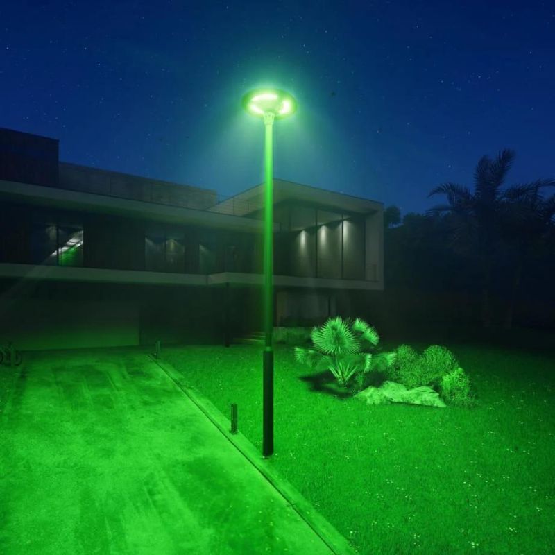 2022 New Outdoor Road Street Garden Pathway Walkway Waterproof UFO Solar Panel LED Lamp with RGB