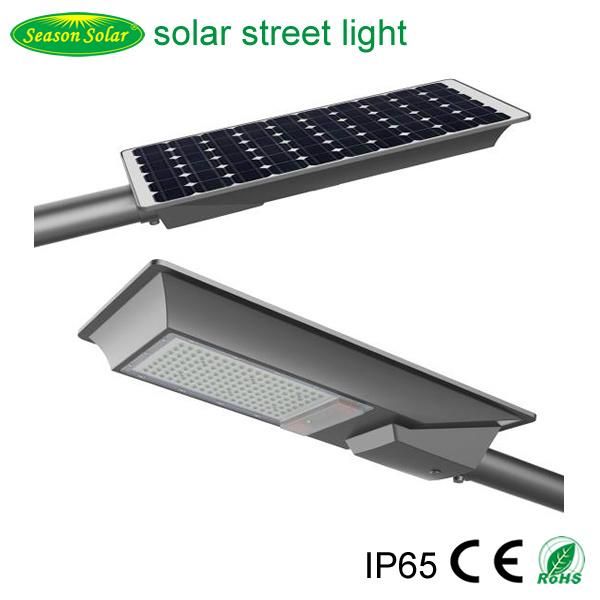 High Lumen LED Lighting Lamp 3--4m Height Outdoor Lighting All in One Style Solar Street Light