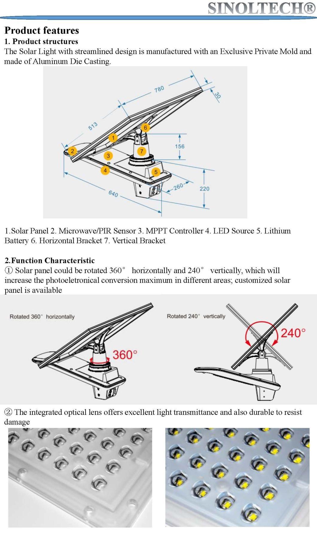 40W Elite G02 Series LED Solar Powered LED Street Light (G02-40W)
