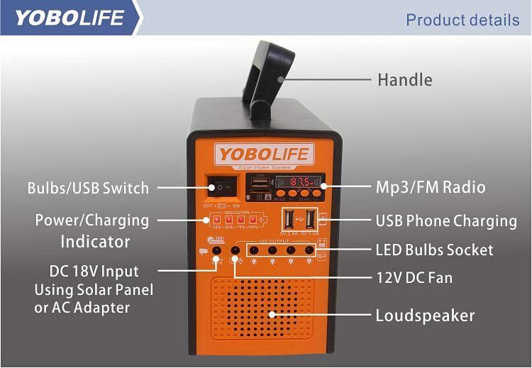 Yobolife Outdoor Solar Power System with Music Player