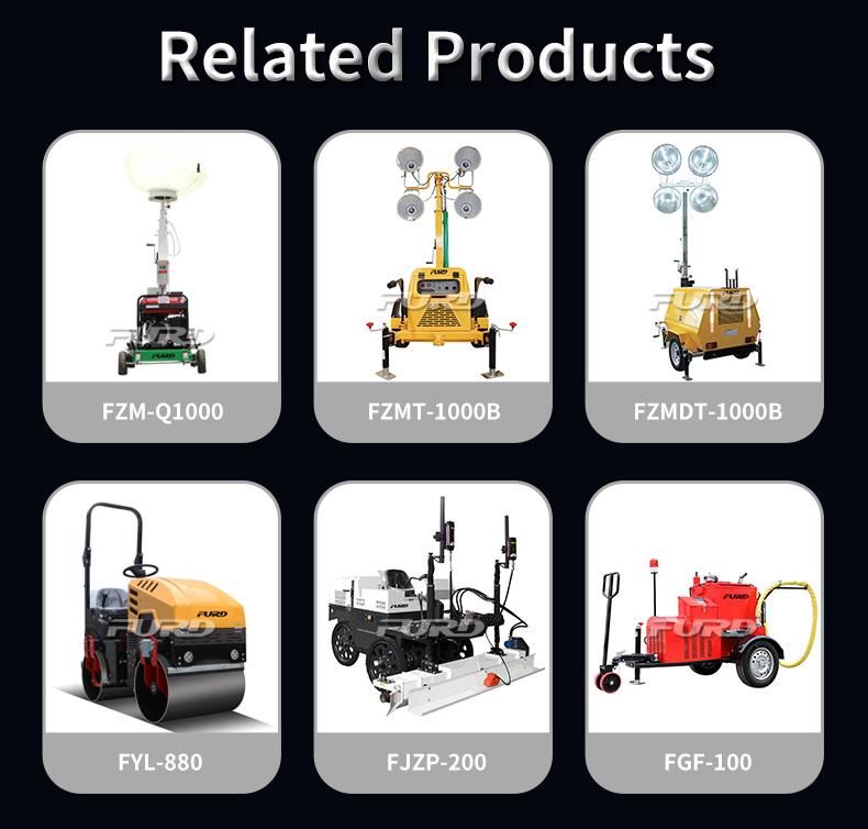 5m Portable Telescopic Lighting Tower Machine